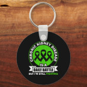 Chronische nierziekte is een dagelijkse strijd die sleutelhanger (Voorkant)