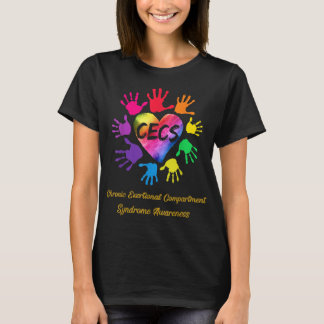 Chronische oefeningen in het compartiment t-shirt