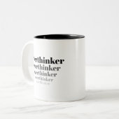 Chronische Overdenker Mok (Voorkant links)