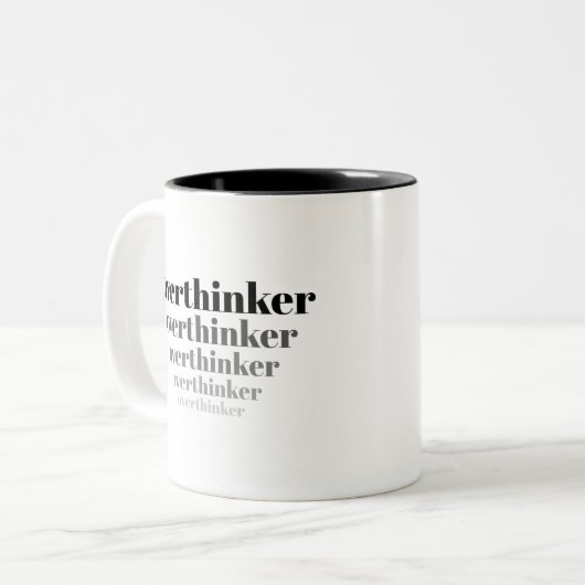 Chronische Overdenker Mok (Voorkant links)