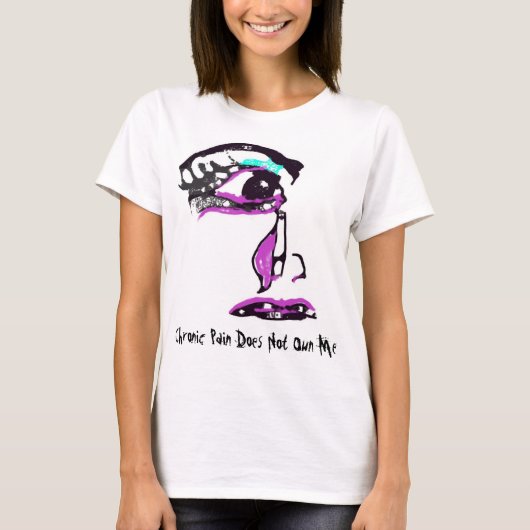 Chronische pijn heeft me niet in mijn bezit, tearf t-shirt (Voorkant)