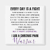 Chronische Pijn Krijger Magneet (Voorkant)