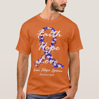 Chronische vermoeidheid Syndroom Bewustheid Faith T-shirt