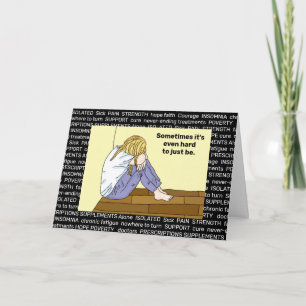 Chronische ziekte, alleen, isolatie, overleving Kaart