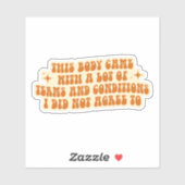 Chronische ziekte en onzichtbare handicap bewustzi sticker (Vel)
