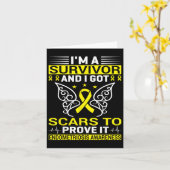 Chronische ziekte Endo Warrior Endometriosis Aware Kaart (Gele Bloem)