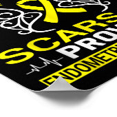 Chronische ziekte Endo Warrior Endometriosis Aware Poster (Hoek)