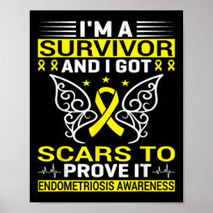 Chronische ziekte Endo Warrior Endometriosis Aware Poster