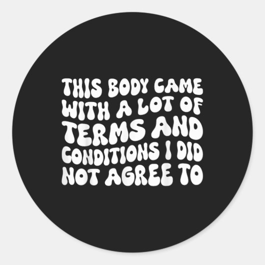 Chronische ziekte Onzichtbare invaliditeit Zelden Ronde Sticker (Voorkant)