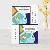 Chronische ziekte-reeks | Ik wil gaan, maar ik kan Kaart (Gele Bloem)