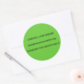 Chronische ziekte van Lyme Ronde Sticker (Envelop)