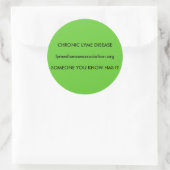 Chronische ziekte van Lyme Ronde Sticker (Tas)