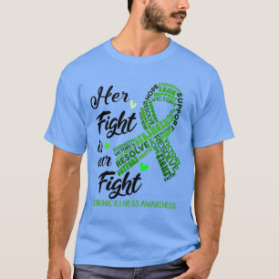 Chronische ziekte Waarschuwing Haar strijd is onze T-shirt