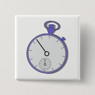 Chrono Vierkante Button 5,1 Cm
