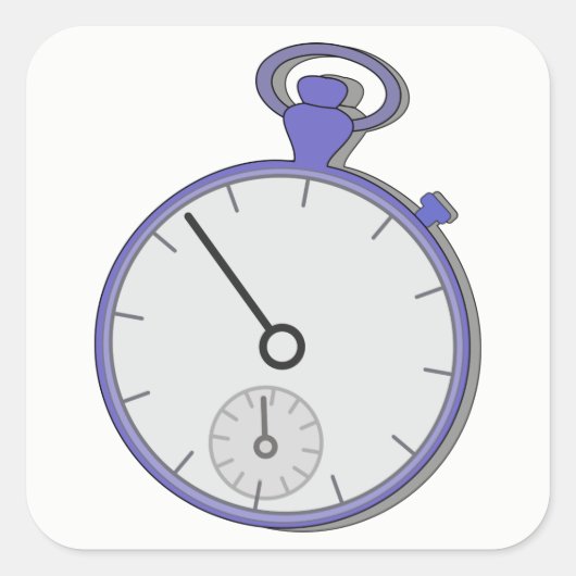 Chrono Vierkante Sticker (Voorkant)