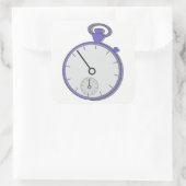 Chrono Vierkante Sticker (Tas)