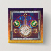 Chronolithische Button met instrumenten op het vie (Voorkant)