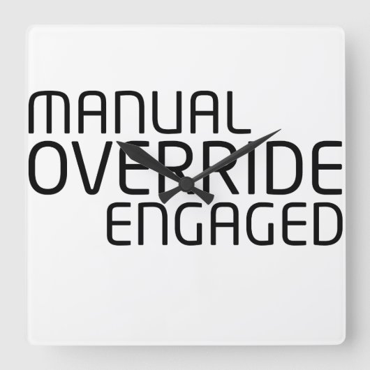 Chronological Sync Technical Clock Vierkante Klok (Voorkant)