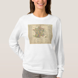 Chronologie kaart Frankrijk T-shirt