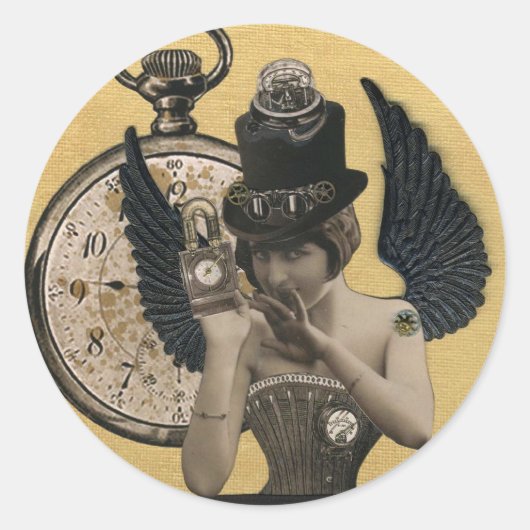 chrononaute ronde sticker (Voorkant)