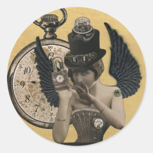 chrononaute ronde sticker