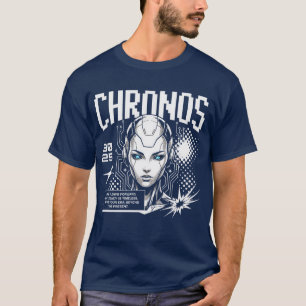 Chronos 3025: Futuristisch AI Cyberpunk Legacy Ont T-shirt