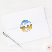 Chroom 45 RPM Ronde Sticker (Envelop)