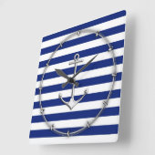 Chroom als dun anker op neusbanden vierkante klok (Hoek)