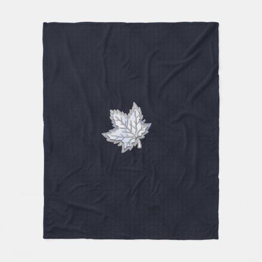 Chroom als een aple lef op een echt koolstofvezel fleece deken (Voorkant)