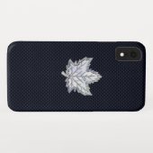 Chroom als een aple lef op koolstofvezel Case-Mate iPhone case (Achterkant (horizontaal))