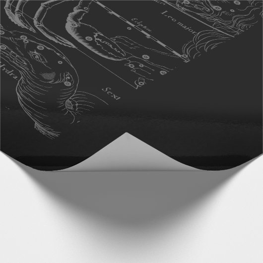 Chroom als kanker Zodiac Constellation Hevelius Cadeaupapier (Hoek)