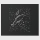 Chroom als kanker Zodiac Constellation Hevelius Cadeaupapier (Vlak)