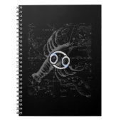 Chroom als kanker Zodiac Constellation Hevelius Notitieboek (Voorkant)