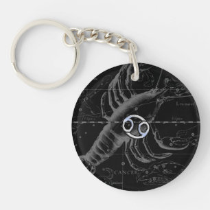 Chroom als kanker Zodiac Constellation Hevelius Sleutelhanger