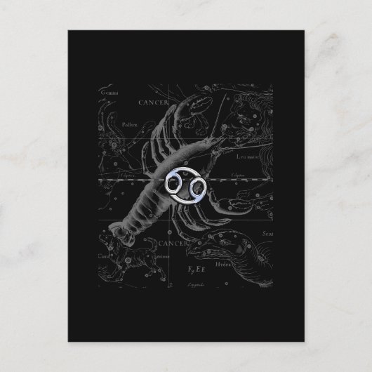 Chroom als kankerdierentuin op Hevelius Briefkaart (Voorkant)