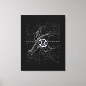 Chroom als kankerdierentuin op Hevelius Canvas Afdruk (Voorkant)