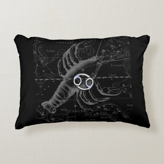 Chroom als kankerdierentuin op Hevelius Decoratief Kussen (Voorkant)