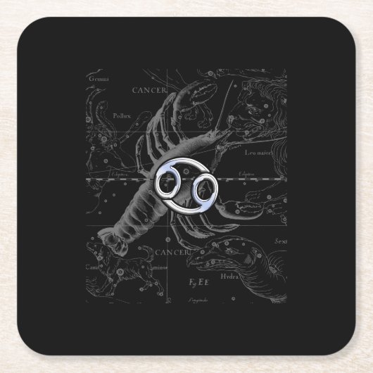 Chroom als kankerdierentuin op Hevelius Kartonnen Onderzetters (Voorkant)