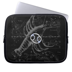 Chroom als kankerdierentuin op Hevelius Laptop Sleeve