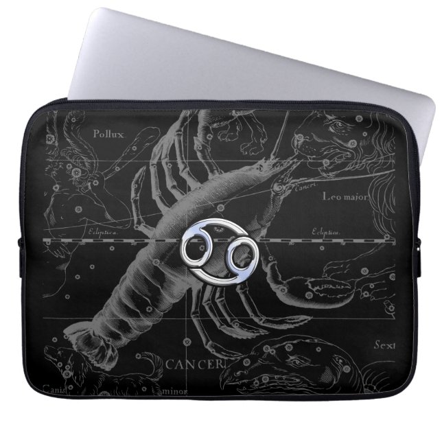Chroom als kankerdierentuin op Hevelius Laptop Sleeve (Voorkant)