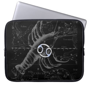 Chroom als kankerdierentuin op Hevelius Laptop Sleeve