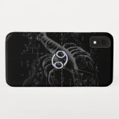 Chroom als kankerdiersymbool op Hevelius Case-Mate iPhone Case (Achterkant (horizontaal))