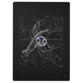 Chroom als kankerdiersymbool op Hevelius Klembord (Achterkant)