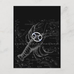 Chroom als kankerteken op Hevelius Engraving Briefkaart