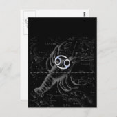 Chroom als kankerteken op Hevelius Engraving Briefkaart (Voorkant / Achterkant)