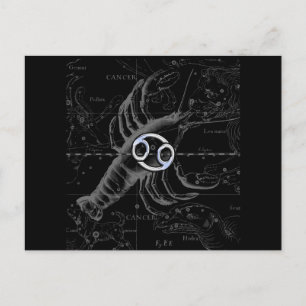 Chroom als kankerteken op Hevelius Engraving Briefkaart
