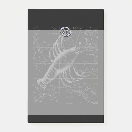 Chroom als kankerteken op Hevelius Engraving Post-it® Notes (Voorkant)