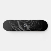 Chroom als kankerteken op Hevelius Engraving Skateboard (Horizontaal)