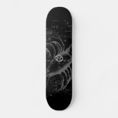 Chroom als kankerteken op Hevelius Engraving Skateboard (Voorkant)
