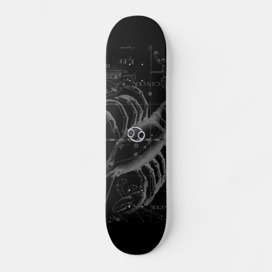 Chroom als kankerteken op Hevelius Engraving Skateboard (Voorkant)